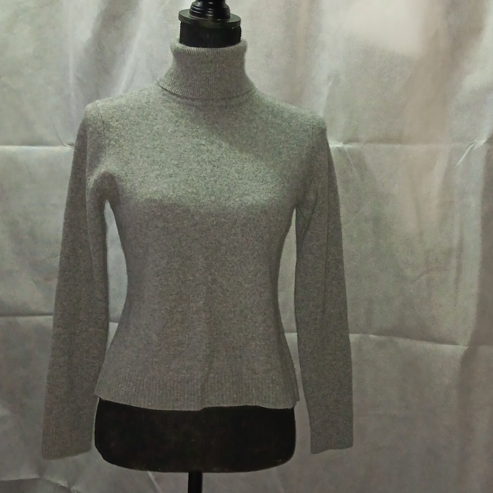 Womens Gray Turkleneck